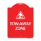 Signmission Designer Series Tow-Away Zone W/ Graphic, Red & White Aluminum Sign, 18" x 24", RW-1824-24411 A-DES-RW-1824-24411 - alternate 1